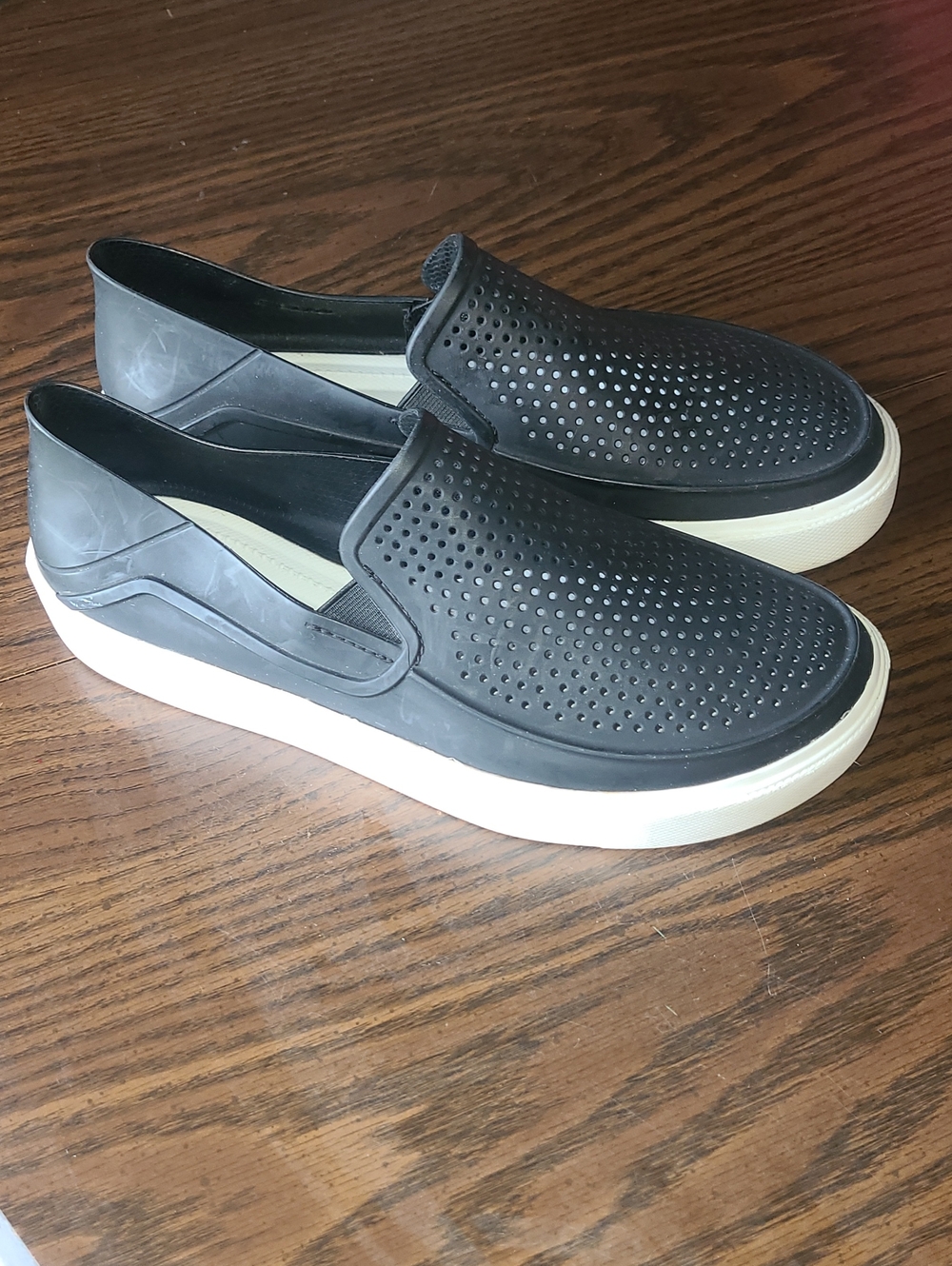 Crocs Men's Slip-On Perforated Casual Sneakers - Black Size 8
